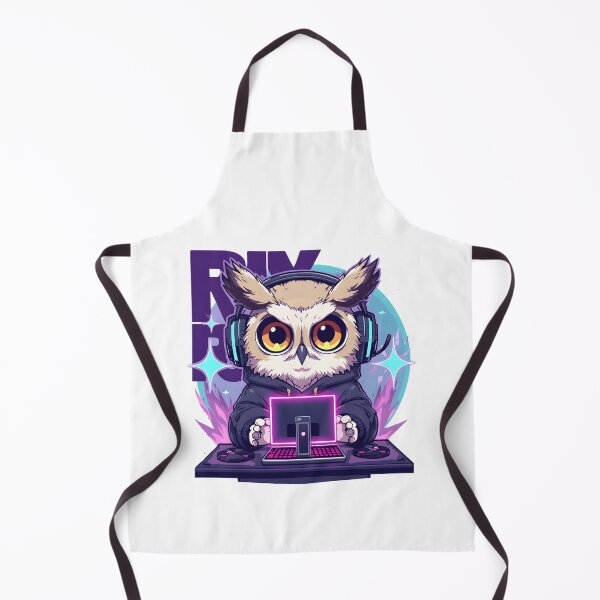 Item preview, Cute Gamer Owl Sticker | Kawaii Gaming Owl with RGB Headset | Anime Owl Gamer Illustration designed and sold by dreamz-world.