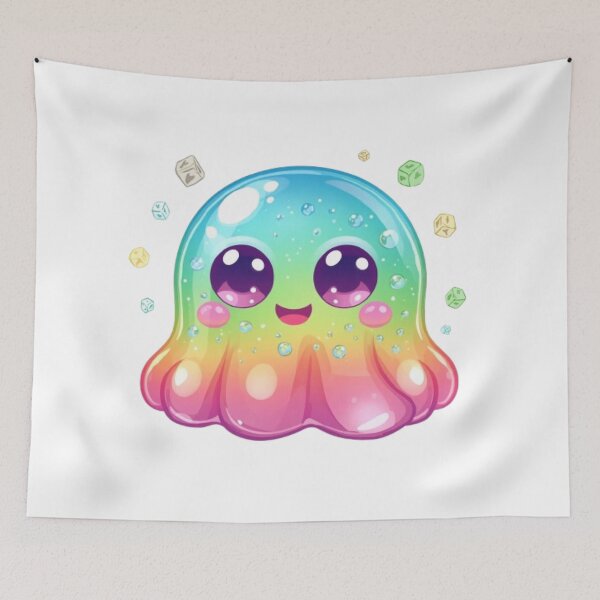 Item preview, Cute Jelly Bean Monster Sticker | Colorful Kawaii Monster Graphic Design designed and sold by Stylestickers55.