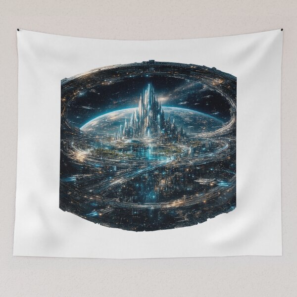 Item preview, Space Station City designed and sold by creativezoneco.