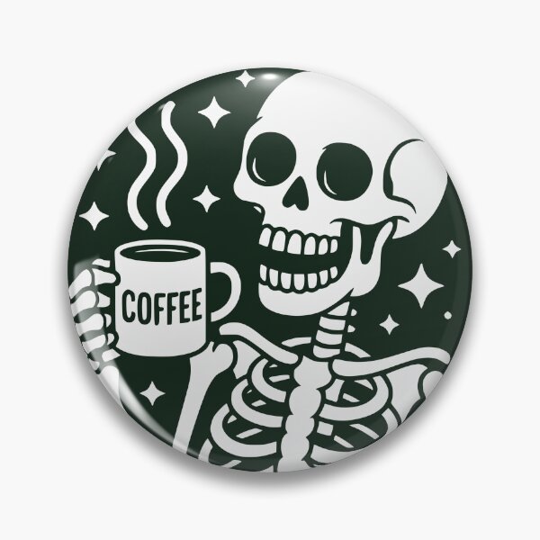 Item preview, Staying Alive Funny Skeleton Coffee Humor designed and sold by FaizArtShop.