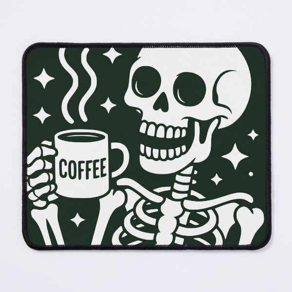 Item preview, Staying Alive Funny Skeleton Coffee Humor designed and sold by FaizArtShop.