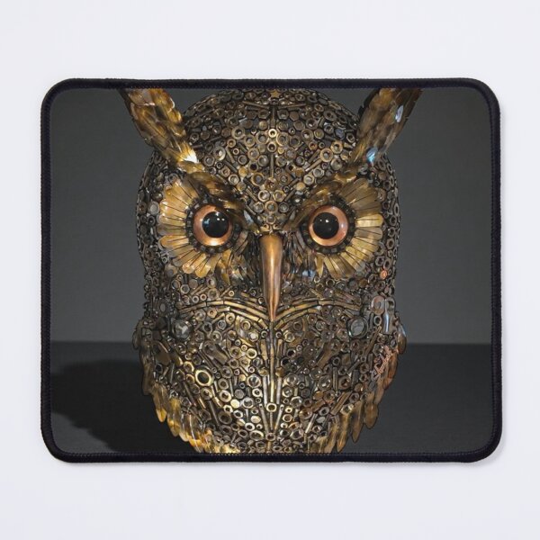 Item preview, Golden University Of Maryland aOwl with Regal Feathers designed and sold by Rishstrethphoto.
