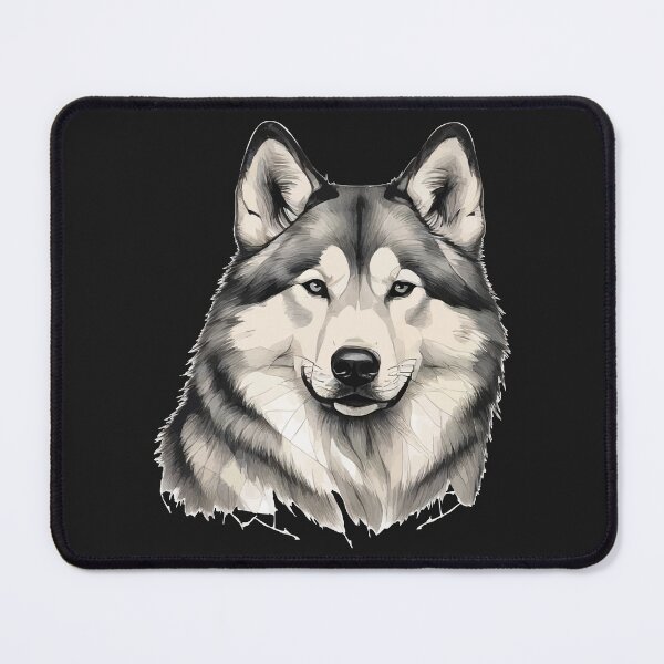 Item preview, Geometric Husky - Modern Pet Art designed and sold by Tklezardesigns.