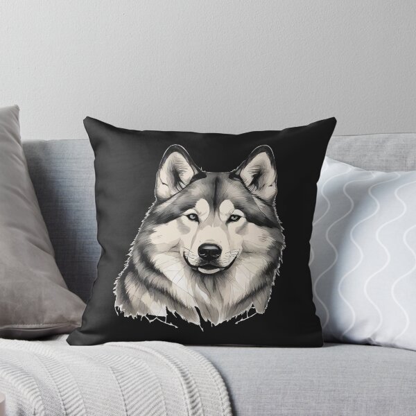 Item preview, Geometric Husky - Modern Pet Art designed and sold by Tklezardesigns.