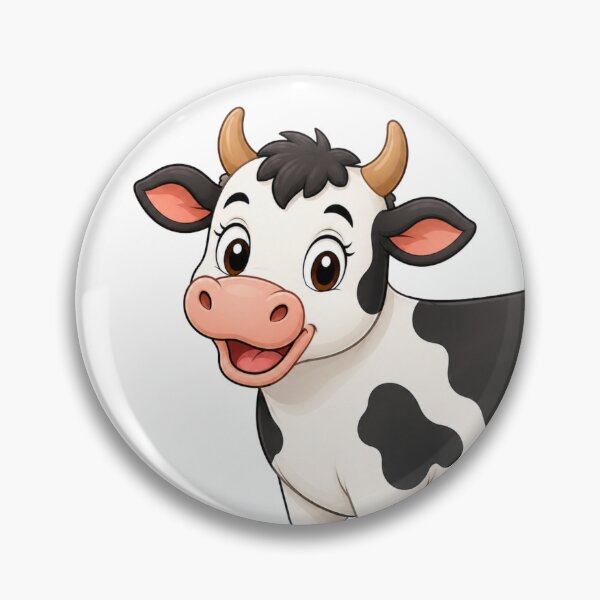 Item preview, Cute Baby Cow Illustration – Happy Cartoon Calf Design designed and sold by Krzepcia.