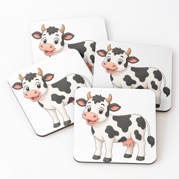 Item preview, Cute Baby Cow Illustration – Happy Cartoon Calf Design designed and sold by Krzepcia.