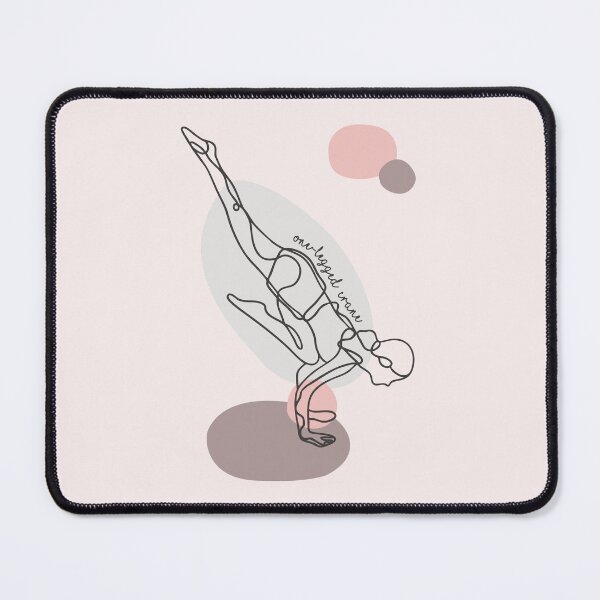 Item preview, One-Legged Crane Pose - Yoga Line Art Series designed and sold by TheThankfulTyne.