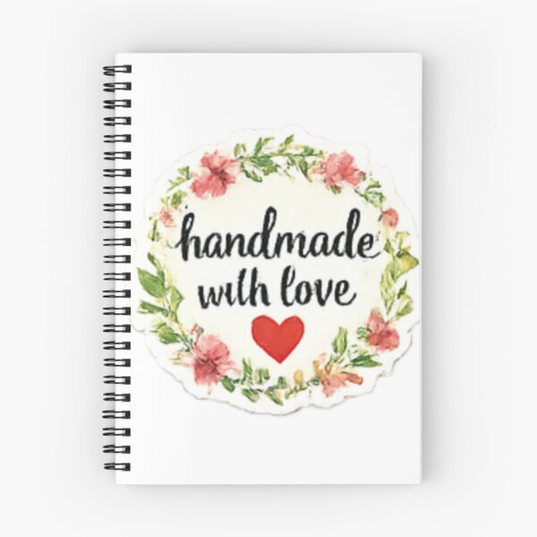 Item preview, Handmade with Love - Floral Wreath Round Label designed and sold by sadedream.