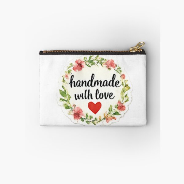 Item preview, Handmade with Love - Floral Wreath Round Label designed and sold by sadedream.