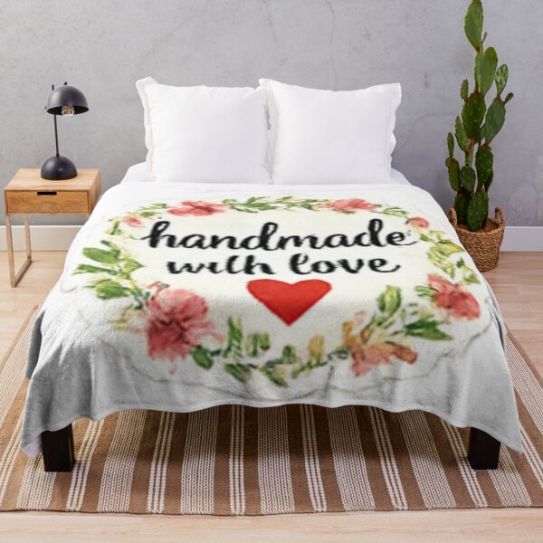 Item preview, Handmade with Love - Floral Wreath Round Label designed and sold by sadedream.