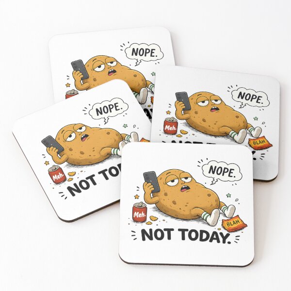 Item preview, Funny Lazy Potato Cartoon designed and sold by ODDIPOP.