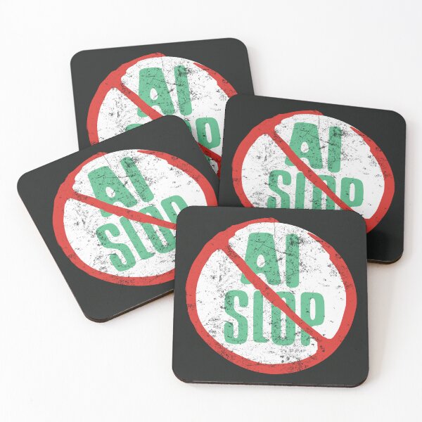 Item preview, No AI Logo / Anti-AI Symbol - SLOP designed and sold by Frank J. Art.