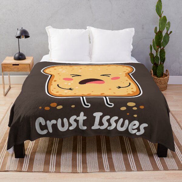 Item preview, Funny Toast Bread Pun - Crust Issues designed and sold by Skryp-art.