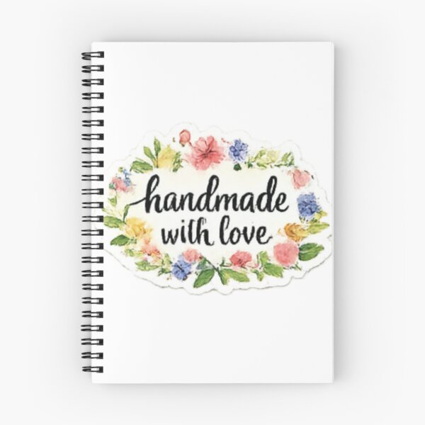 Item preview, Handmade with Love - Oval Shape Craft Floral Wreath Label designed and sold by sadedream.