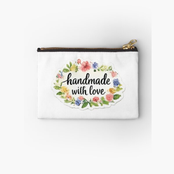 Item preview, Handmade with Love - Oval Shape Craft Floral Wreath Label designed and sold by sadedream.