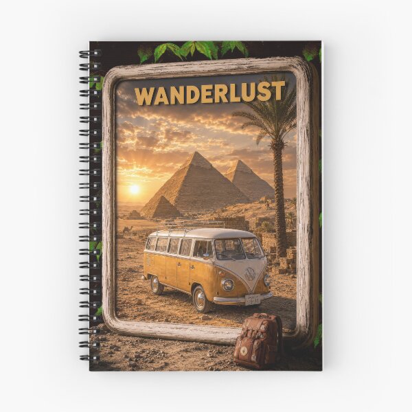 Item preview, Vintage Camper in Egypt designed and sold by Andy Gambino Art.