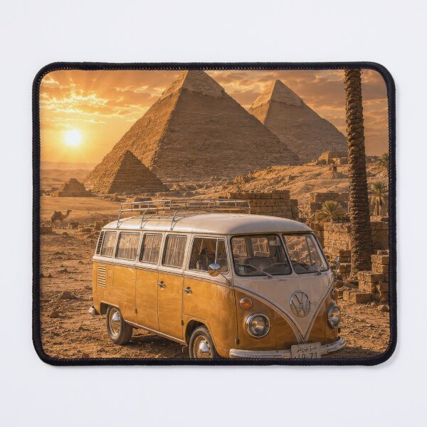 Item preview, Vintage Camper in Egypt designed and sold by Andy Gambino Art.