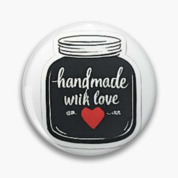 Item preview, Handmade with Love - Black Jar Packaging Label designed and sold by sadedream.