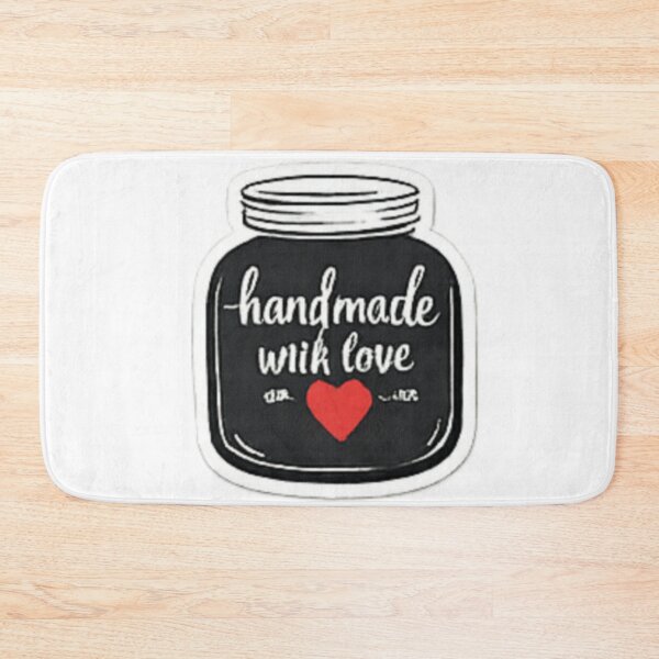 Item preview, Handmade with Love - Black Jar Packaging Label designed and sold by sadedream.