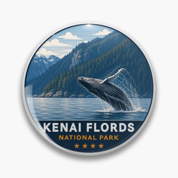 Item preview, Kenai Fjords National Park Retro Design designed and sold by Gideon Emmerich.