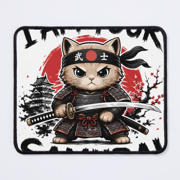 Item preview, Samurai cat designed and sold by ZiemSynd.