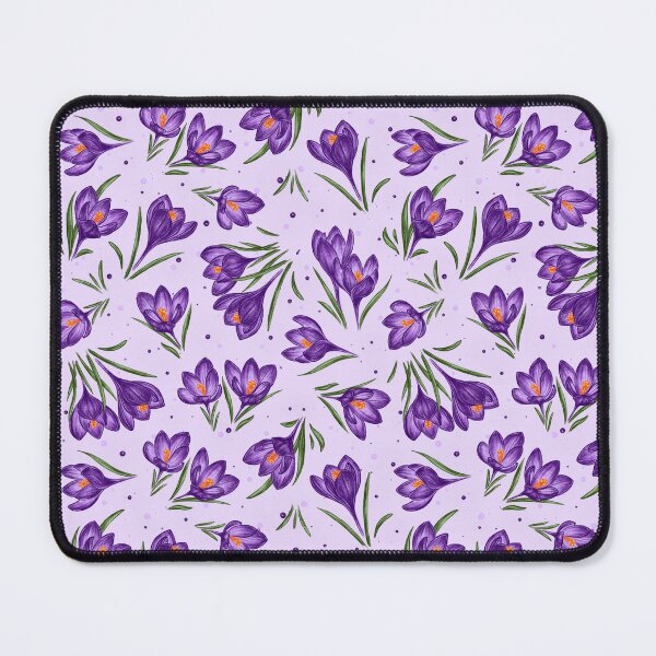 Item preview, crocuses, wildflowers, floral pattern, purple flowers, spring purple crocuses, garden, wild plants, nature conservation designed and sold by ArtbySvetik.