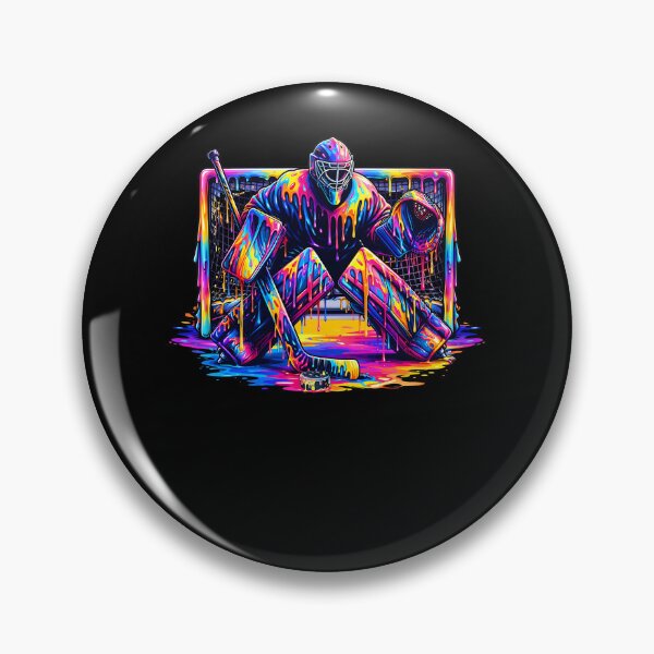 Item preview, Hockey Goalie Drip Art - Rainbow Hockey Gear Shirt designed and sold by ayion.