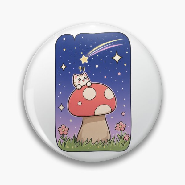 Item preview, Kitty and shooting star designed and sold by Kitty-and-Cat.