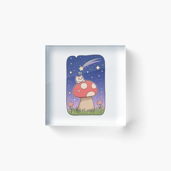 Item preview, Kitty and shooting star designed and sold by Kitty-and-Cat.