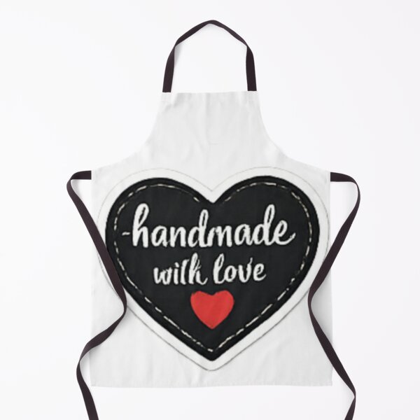 Item preview, Handmade with Love - Black Heart Shape Craft Tag designed and sold by sadedream.