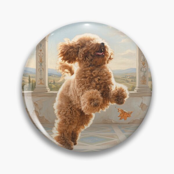 Item preview, Joyful Poodle Courtyard Jump designed and sold by Anatolii_Kys.