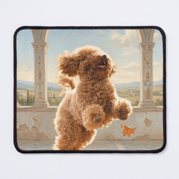 Item preview, Joyful Poodle Courtyard Jump designed and sold by Anatolii_Kys.