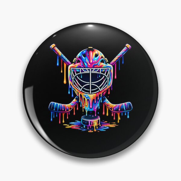 Item preview, Hockey Mask Drip Art - Rainbow Goalie Mask Shirt designed and sold by ayion.