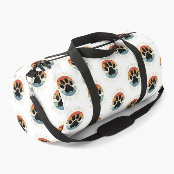 Item preview, Less People More Dogs Retro Sunset Paw designed and sold by SiarheiYur.