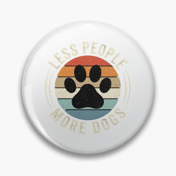 Item preview, Less People More Dogs Retro Sunset Paw designed and sold by SiarheiYur.