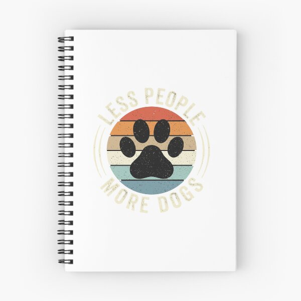 Item preview, Less People More Dogs Retro Sunset Paw designed and sold by SiarheiYur.
