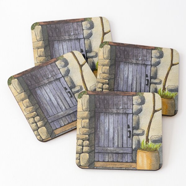Item preview, Wooden entry door to rustic stone house designed and sold by Mike Ramos.