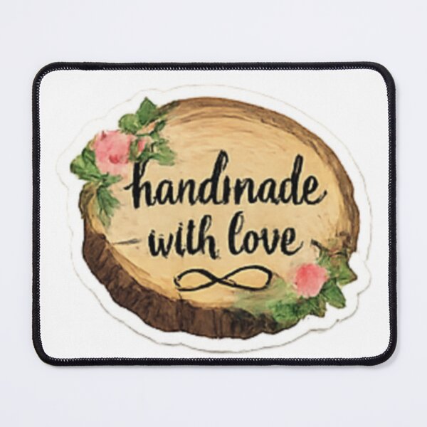 Item preview, Handmade with Love - Wood Slice Rustic Label designed and sold by sadedream.