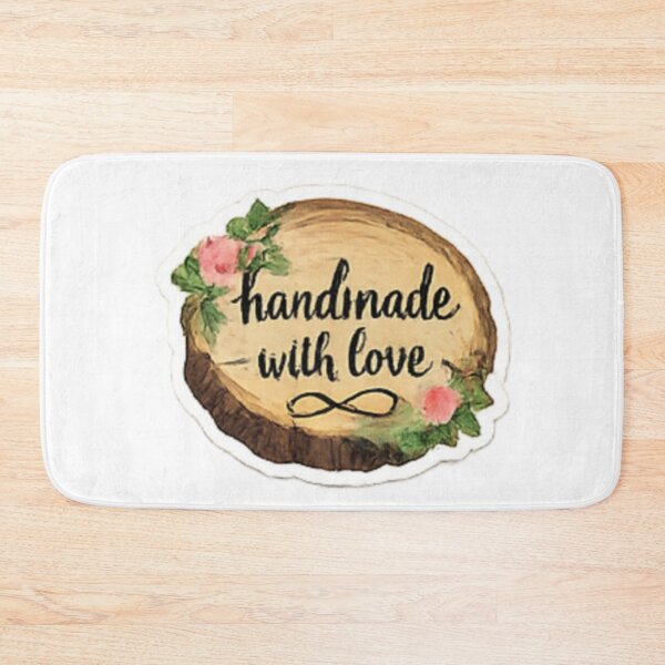 Item preview, Handmade with Love - Wood Slice Rustic Label designed and sold by sadedream.
