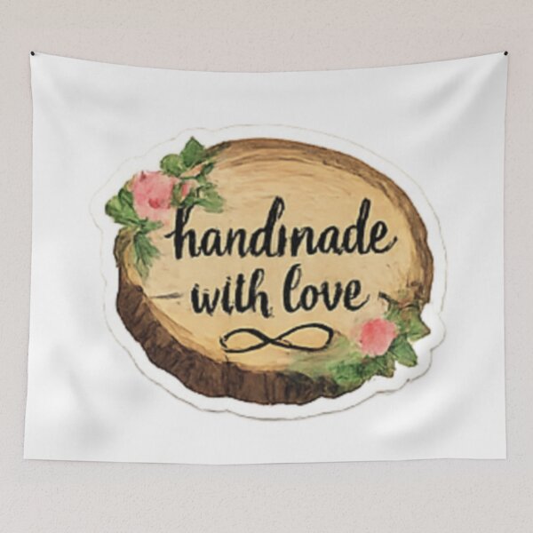 Item preview, Handmade with Love - Wood Slice Rustic Label designed and sold by sadedream.