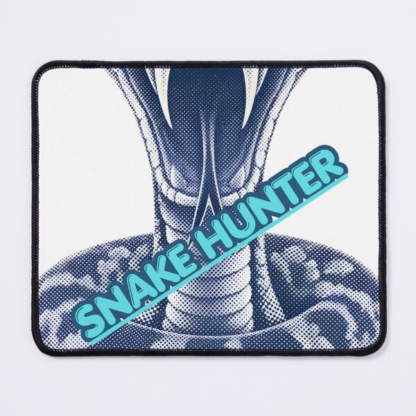 Item preview, Blue Halftone Striking Snake with Hunter Text. designed and sold by NithskeBR.