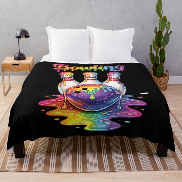 Item preview, Bowling Drip Art - Rainbow Splash Bowling Shirt designed and sold by ayion.