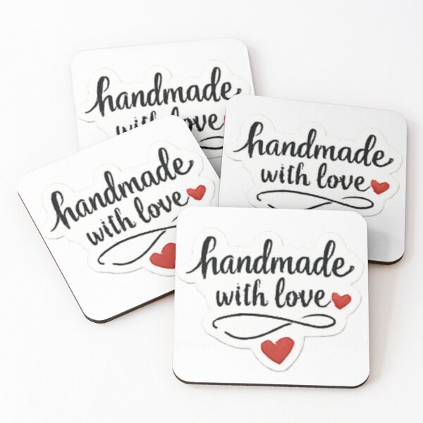 Item preview, Handmade with Love - Line Art Typography Label designed and sold by sadedream.