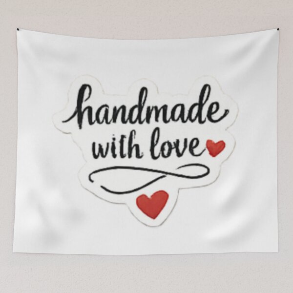 Item preview, Handmade with Love - Line Art Typography Label designed and sold by sadedream.