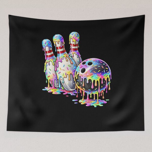 Item preview, Bowling Pins Drip Art - Rainbow Bowling Strike Shirt designed and sold by ayion.