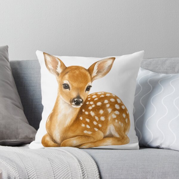 Item preview, A whimsical drawing of a fawn designed and sold by ellinnur.