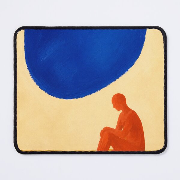 Item preview, "The Weight of Blue" – Modern Abstract Figurative Art designed and sold by Moodzu.