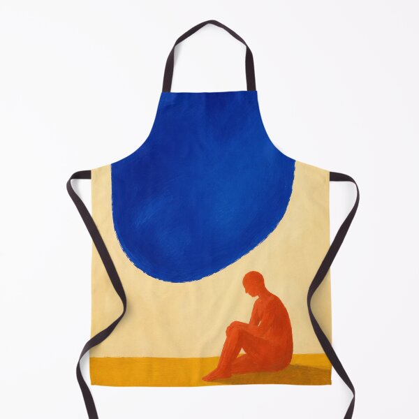 Item preview, "The Weight of Blue" – Modern Abstract Figurative Art designed and sold by Moodzu.
