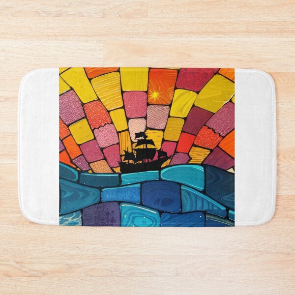 Item preview, Ship at sunset designed and sold by Glenbobagins.