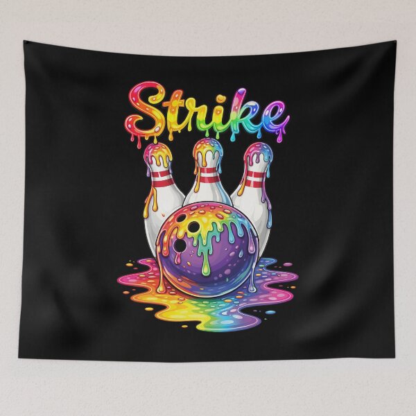 Item preview, Strike Drip Art - Rainbow Bowling Strike Shirt Gift for Son Husband designed and sold by ayion.